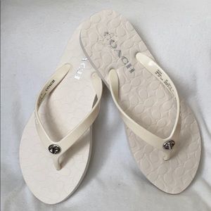 Coach flip flops